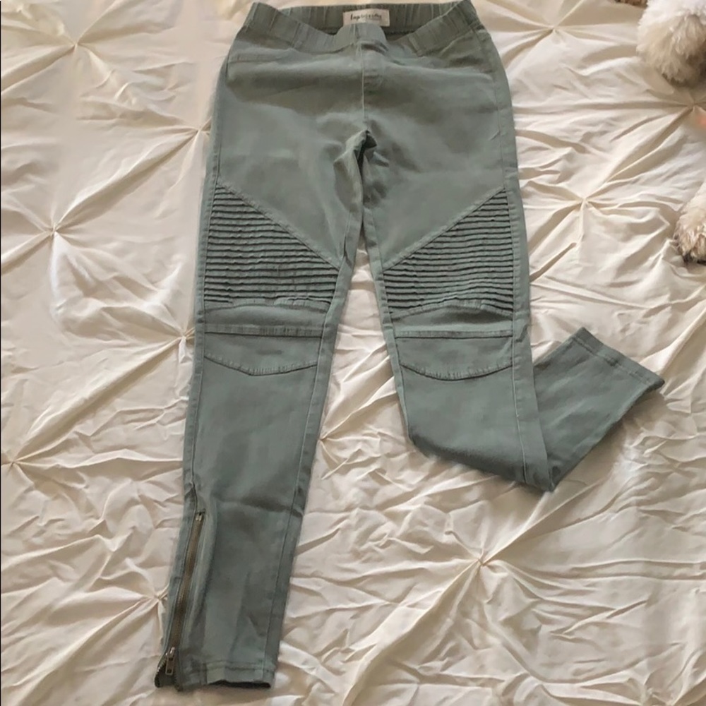 IMPRESSIONS Olive Green Jeggings